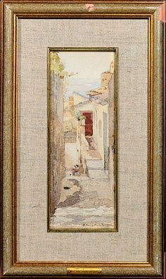 Безродный Пётр Васильевич (1857-1945). 
Итальянский дворик. 1905.