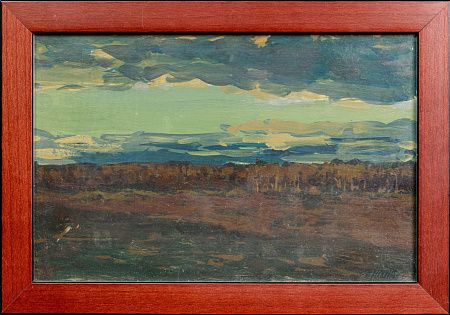 Туржанский Леонид (Леонард) Викторович (1875-1945). Осенний вечер. В поле. Первая треть ХХ века.