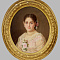 Брянский Михаил Васильевич (1830-1908). Портрет девушки с заколкой в виде розы. 1881.