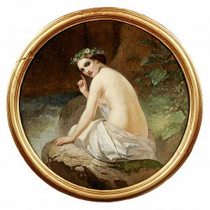 Неизвестный художник. Россия (?). Купальщица. Последняя четверть XIX века.