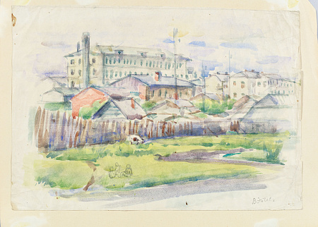 Эйгес Вениамин Pоманович (1888-1956). 
Пейзаж. 1940-е.