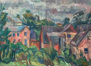 Кинкулькин Борис Исаакович (р.1961) (?) Соседские крыши. 1970-е - 1980-е.