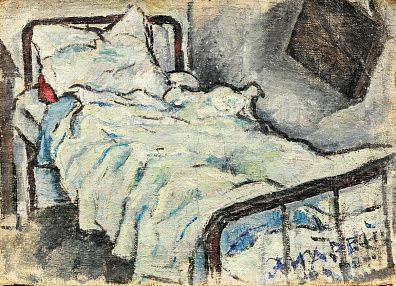 Шапошников Андрей Александрович (1906-1986). Кровать художника. 1920-е.