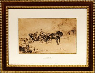 Самокиш Николай Семенович (1860-1944). Генерал в коляске. 1884.