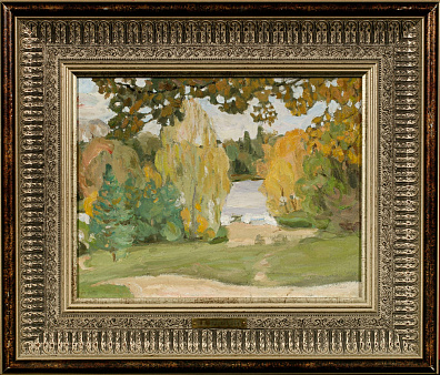 Хрустачев Николай Иванович (1883-1961). 
Усадебный парк. Конец 1900-х.
