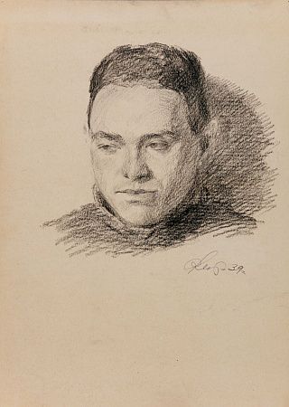 Фейгин Моисей Израилевич (1914-2003). Мужской портрет. 1939.