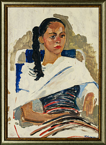 Лившиц Татьяна Исааковна (1925-2010). 
Мексиканка. 1957.(62?)