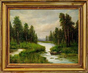 Янков Михаил Дмитриевич (1887-1970). 
Лесное озеро. 1911.