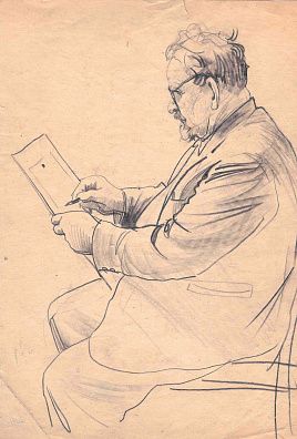 Вишняков Олег Николаевич (1935-2012). За наброском. Середина ХХ века.