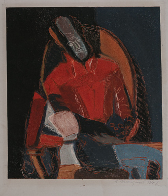 Ильющенко Владимир Иванович (1936-2008).
Мужской портрет. 1977.