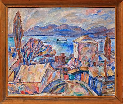 Разгулин Виктор Николаевич (р.1948). 
Весна в Новороссийске. 1980.