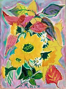 Маврина Татьяна Алексеевна (1900-1996). Осенний букет. 1991.