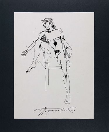 Гороховский Эдуард Семёнович (1929-2004).
Сидящая обнаженная. 1997.