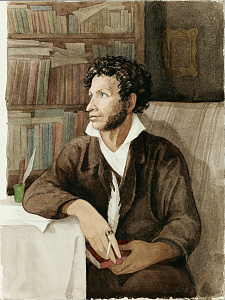 Астапова Дебора Михайловна (1907–1991). Пушкин в доме на Мойке. 1960-е.