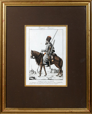 Донской казак. Литография из Альбома "Иностранные войска: 1808-1815". Первая четверть XIX века.
