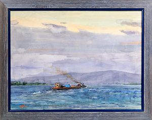 Боим Соломон Самсонович (1899-1976). Баржа на Енисее. 1966.