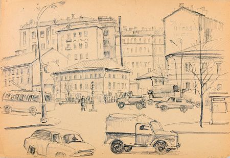 Зайцев Алексей Сергеевич (р.1927). Садовое кольцо. 1972.