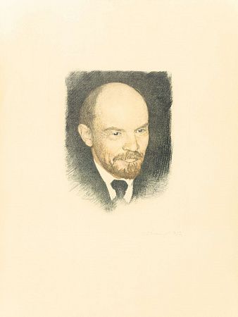 Овсянников Леонид Федорович (1880-1970).
Портрет В.И.Ленина. 1937.