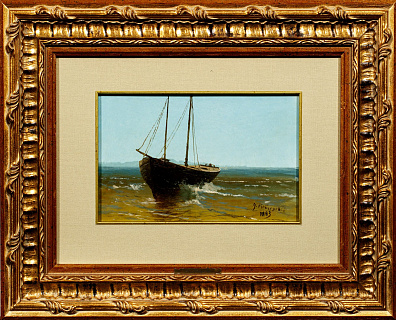 Мещерский Арсений Иванович (1834-1902).
Рыбацкий баркас. 1883.