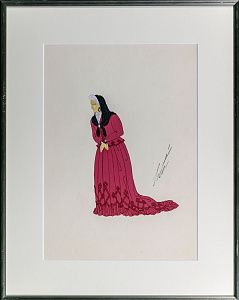 Эрте (Тыртов) Роман Петрович (1892-1990). Невеста 80-ти лет. 1920-е.