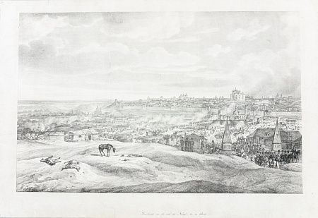 Альбрехт Адам ( Albrecht Adam) (1786 - 1862).
Вид Смоленска с северной стороны. 19 августа.Первая треть XIX века.