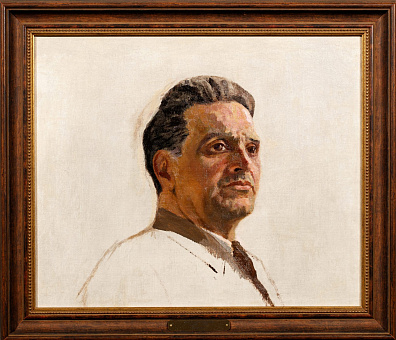 Самохвалов Александр Николаевич (1894-1971).
Мужской портрет. Вторая половина 1940-х.