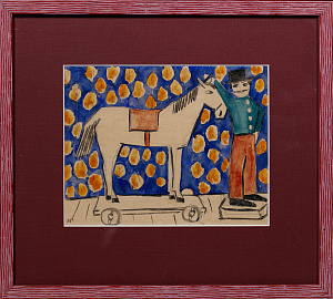 Гончарова Наталья Сергеевна (1881-1962). (?)Лошадка. 1910-е.