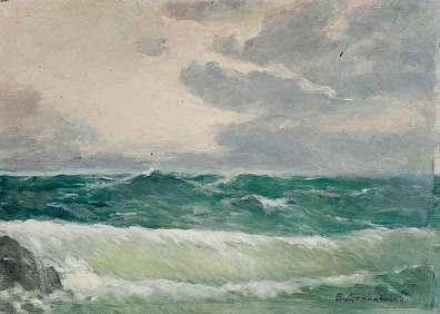Дородницын Вениамин Павлович (1908-1984).
Морской пейзаж. 1981.