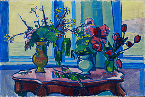 Шиловская Тамара Андреевна (1916-2001).Натюрморт у окна.Гурзуф. 1964.