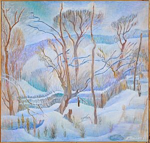 Коровин Виктор Иванович (1936–1991)(?).
Таруса. 1991.