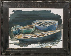Мальцев Петр Тарасович (1907-1993). 
Лодки в Гурзуфе. 1947.