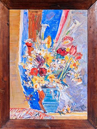 Лабас Александр Аркадьевич (1900-1983). Натюрморт с букетом. 1962.