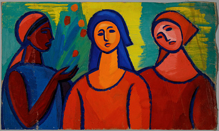 Шиловская Тамара Андреевна (1916-2001).
Три девушки. 1960-е.