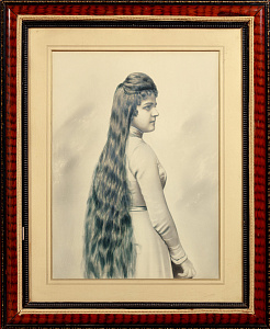 Неизвестный художник. Восточная Европа. Женский портрет. Конец XIX - начало ХХ века.