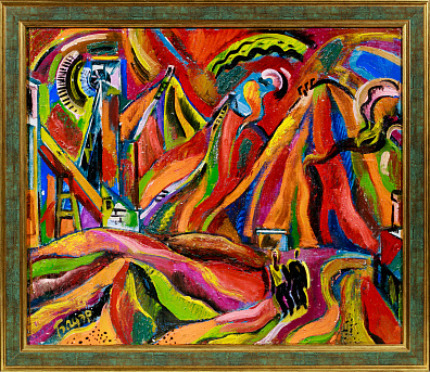 Бауэр (Бауер) Владимир Александрович (р. 1949).
Красные терреконы. 2001.