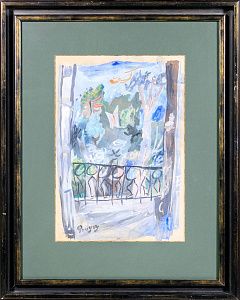 Пуни Иван (Жан) Альбертович (Jean Albert Pougny) (1892-1956). Балкон. Сан Тропе. 1924-1926.