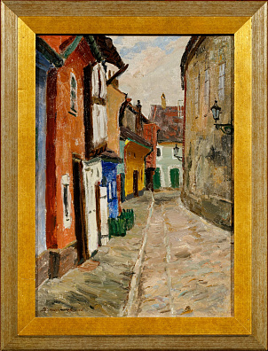 Дмитриевский Виктор Константинович (1923-2006).
Улочка старой Праги. 1960.