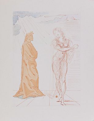 Сальвадор Дали (Salvador Dali) (1904-1989). И
Нерадивые. Иллюстрация к "Божественной комедии" Данте Алигьери. 1959-1964.