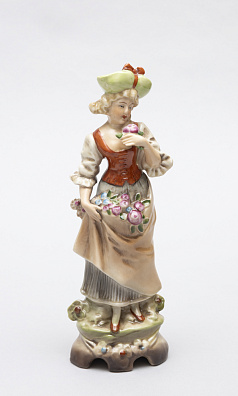 Статуэтка "Садовница". Германия, мануфактура Carl Schneider's Heirs, 1952-72 годы.
