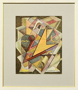 Снегур Игорь Григорьевич (р.1935). Оранжевый ромб. 2001.