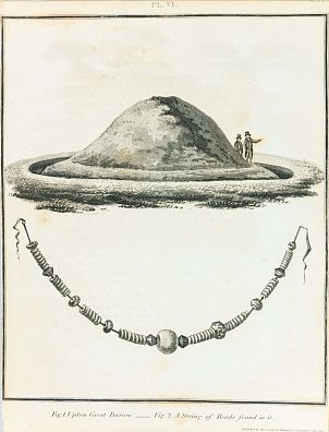 Каннингтон Уильям (Cunnington William ) (1754-1810). 
Золотой курган Аптон и находки. Из журнала "Археология". 1805.