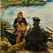 Сапожникова Наталья Алексеевна (р.1923).
На озере. 1960-е.