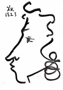 Дронников Николай Егорович (1930 - 2025). Три портрета А. С. Пушкина. 1999.