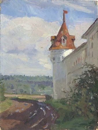 Боим Соломон Самсонович (1899-1976). Монастырская башня. 1954.