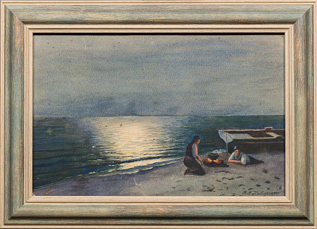 Павленко В.А. (?-?). 
Костер на берегу. Первая четверть XX века.