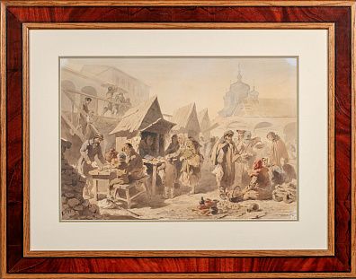 Трутовский Константин Александрович (1826-1893). На рынке. Вторая половина 1860-х - 1880-е.