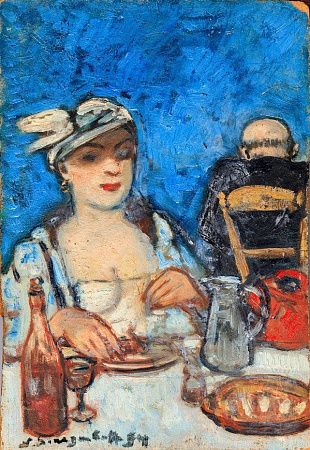 Синезубов Николай Васильевич (1891-1956). В кафе. 1954.