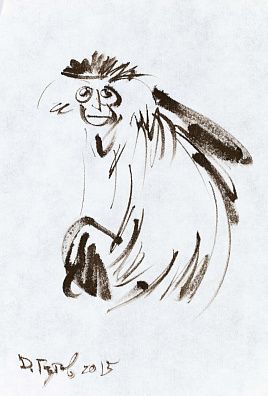 Гутов Дмитрий Геннадьевич (р.1960). 
Обезьяна. 2015.