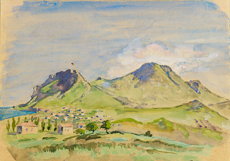Штейман Алексей Георгиевич (1924–1988). Крымский пейзаж. 1960-е.