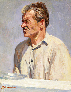 Нечитайло Василий Кириллович (1915-1980). Этюд колхозника. 1946.